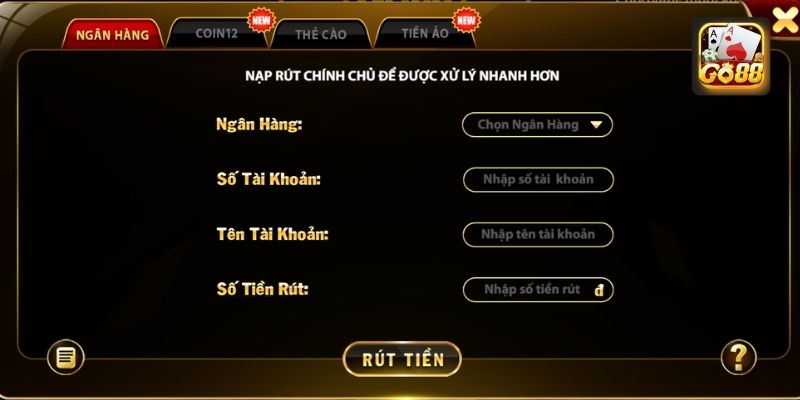 rút tiền Go88